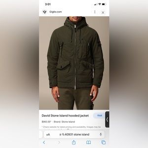 Stone Island - David Light TC with micropile